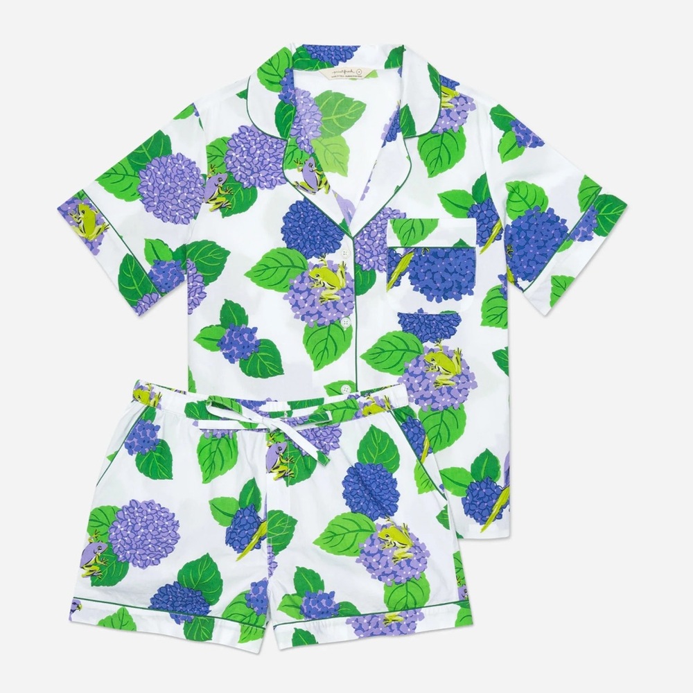 Printfresh Hydrangea Hideaway Short Sleep Set - image 4